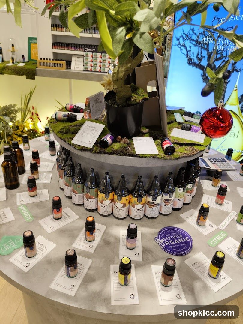 Essential Oils Display