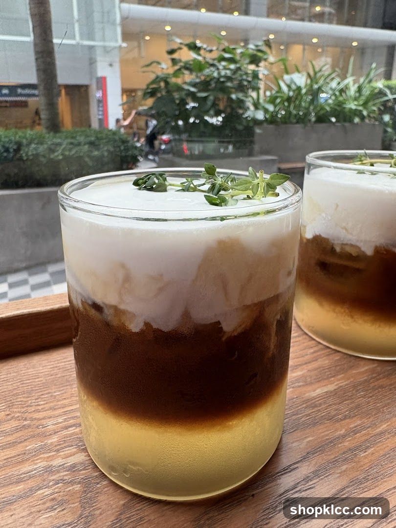 Layered Coffee Drink