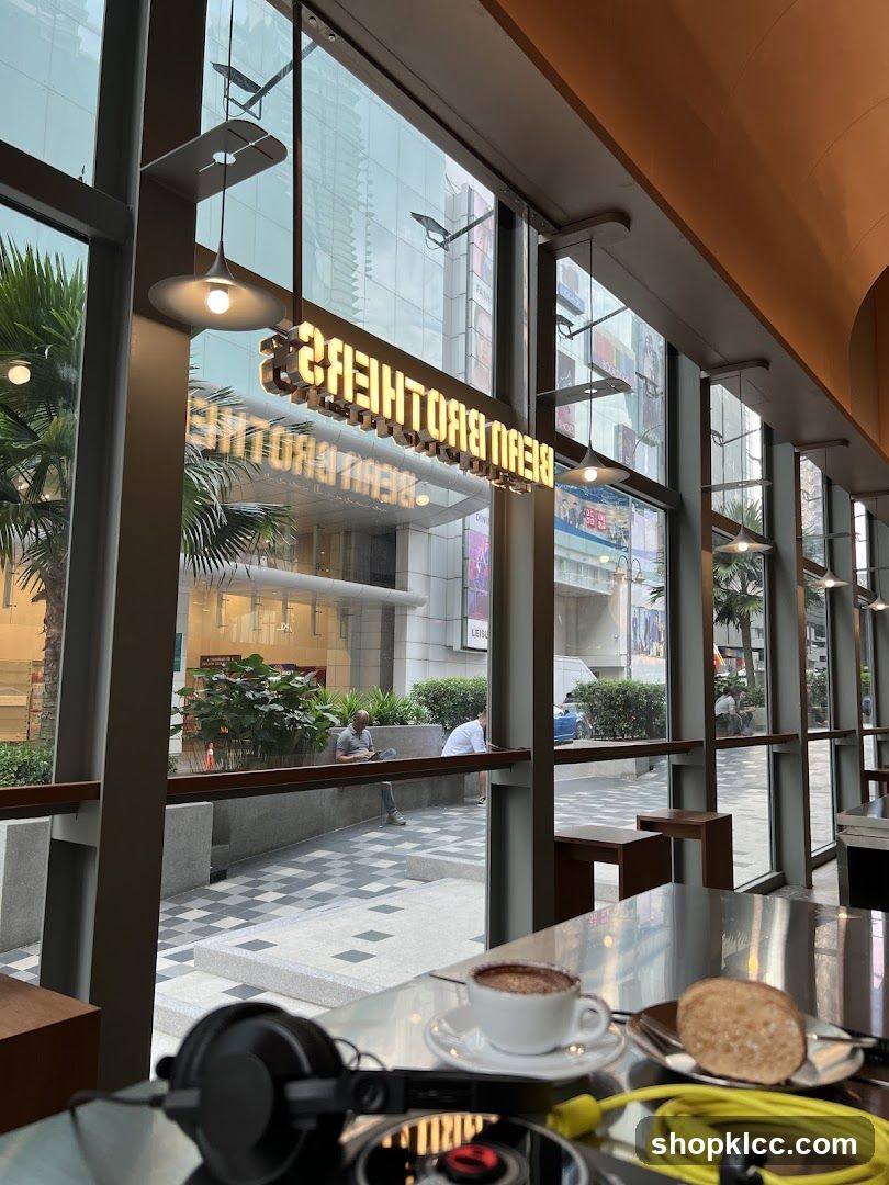 Cafe Interior with City View