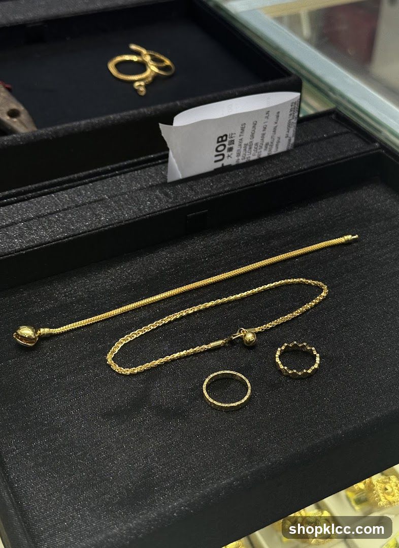 Gold Jewelry Display
