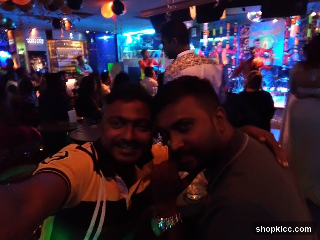 People celebrating in a bar