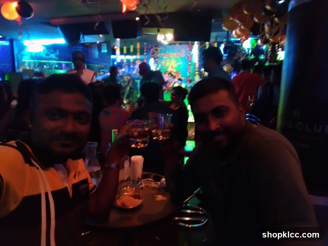 People enjoying drinks at a club