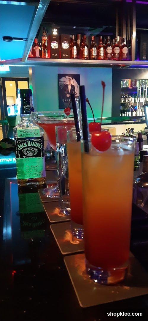 Cocktails on a Bar