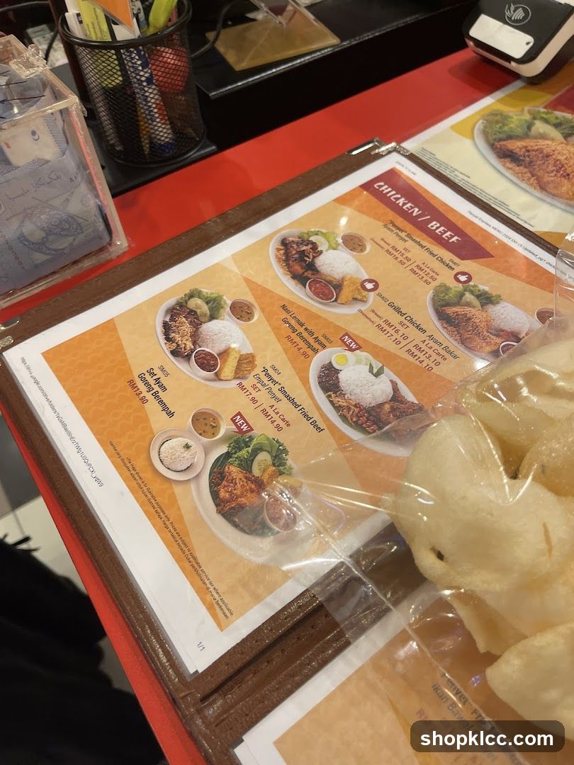 Chicken/Beef Menu