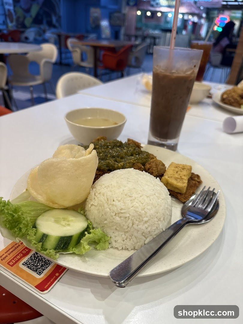 Meal with Rice and Drink