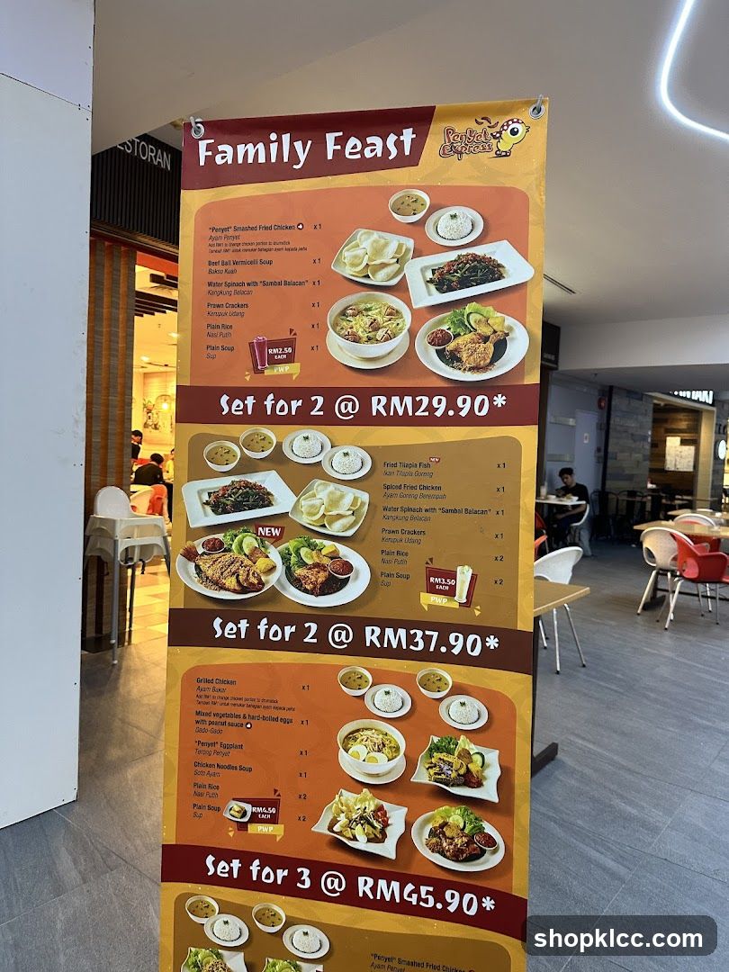Family Feast Menu