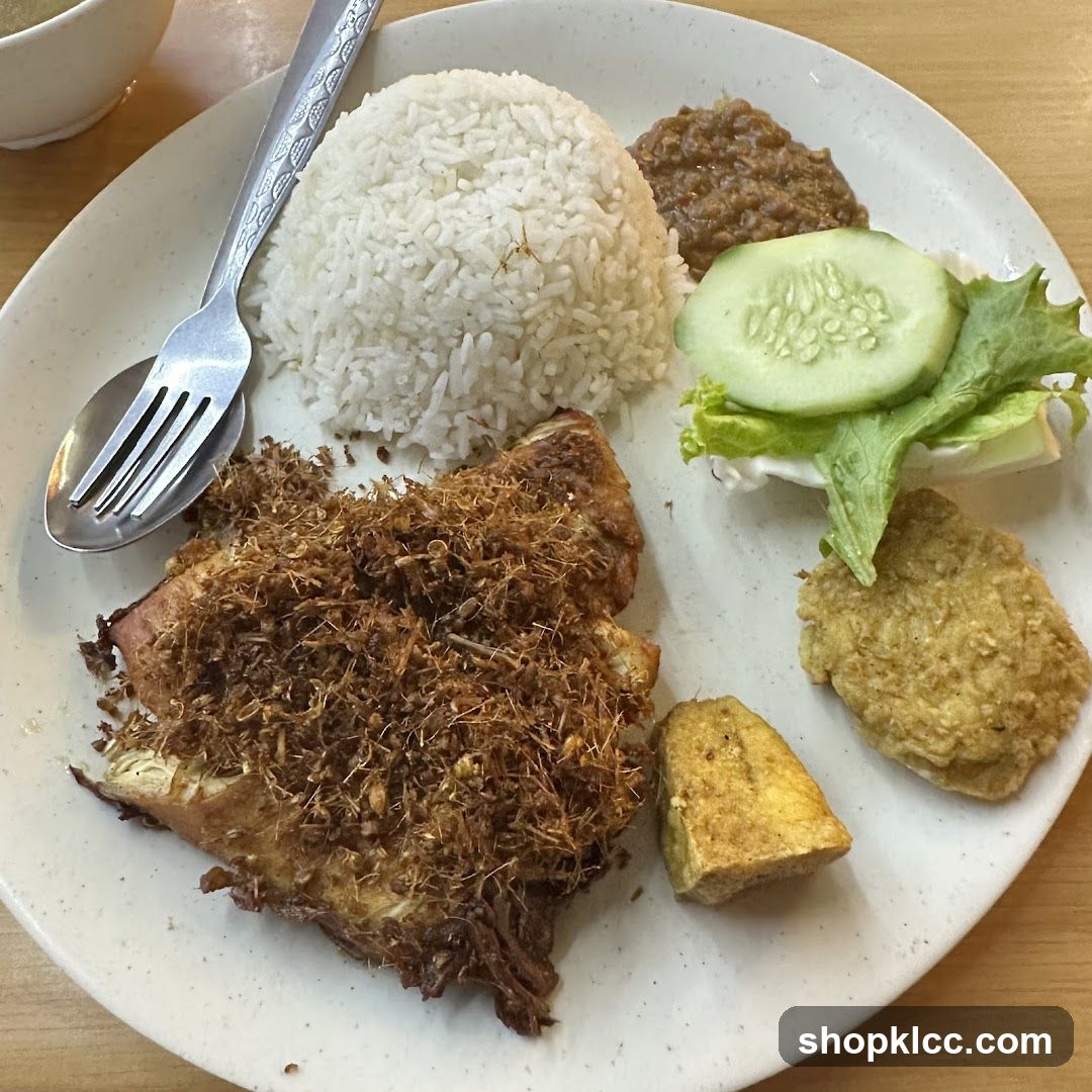 Fried Chicken Rice Plate