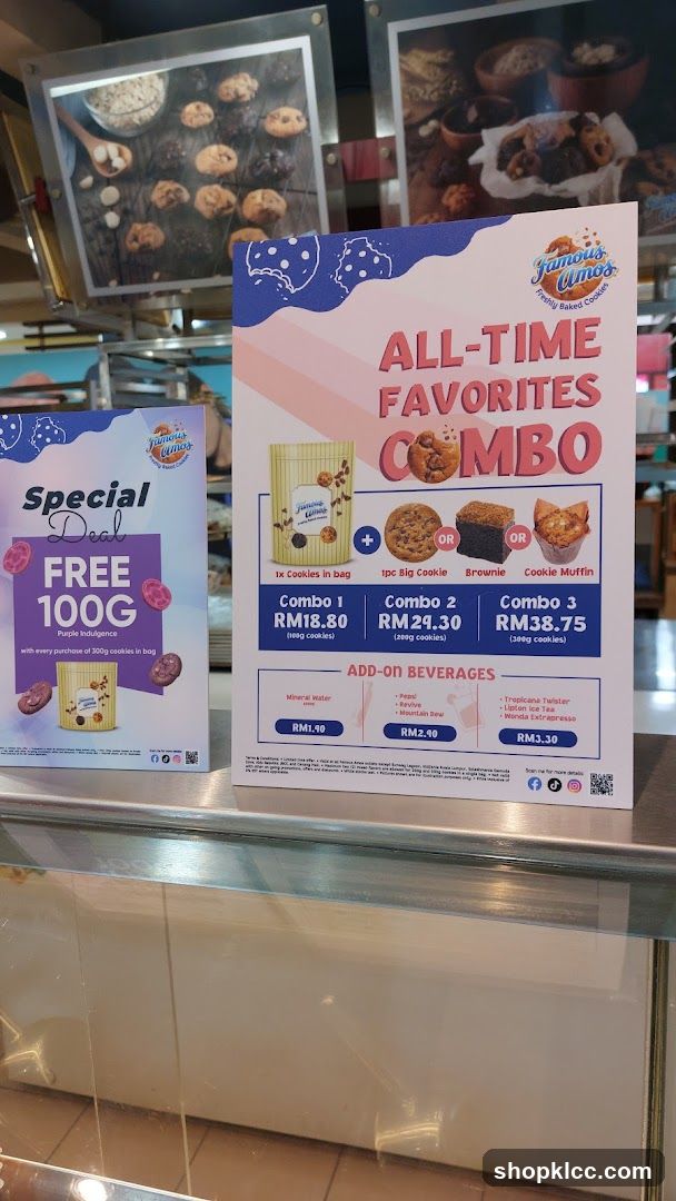 Famous Amos Cookies Combos and Special Deal