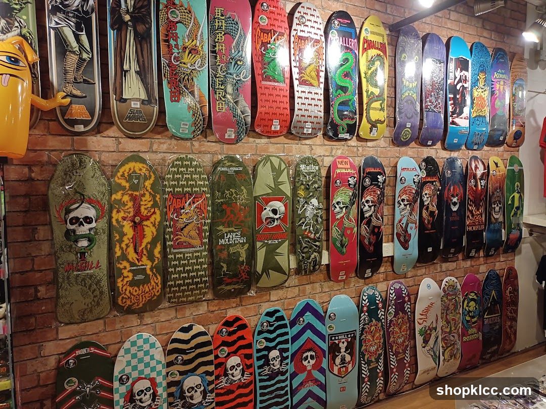 Skateboards on Display
