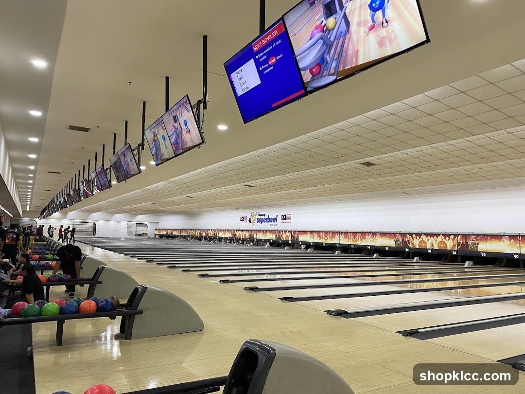 Bowling Alley with Multiple Lanes