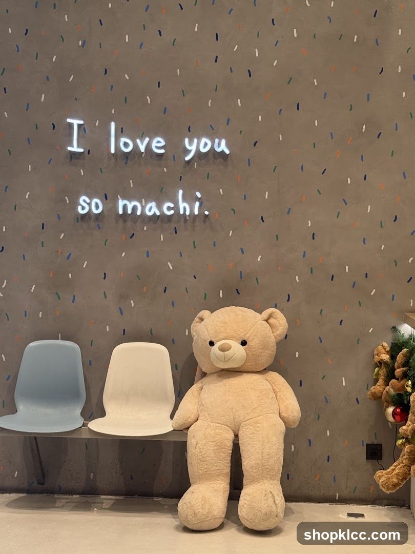 Teddy Bear and Neon Sign