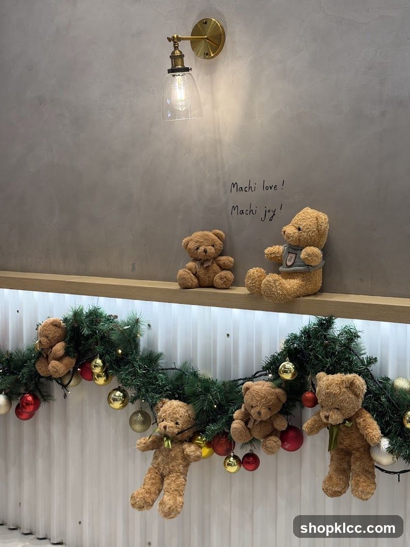 Teddy Bears and Christmas Garland