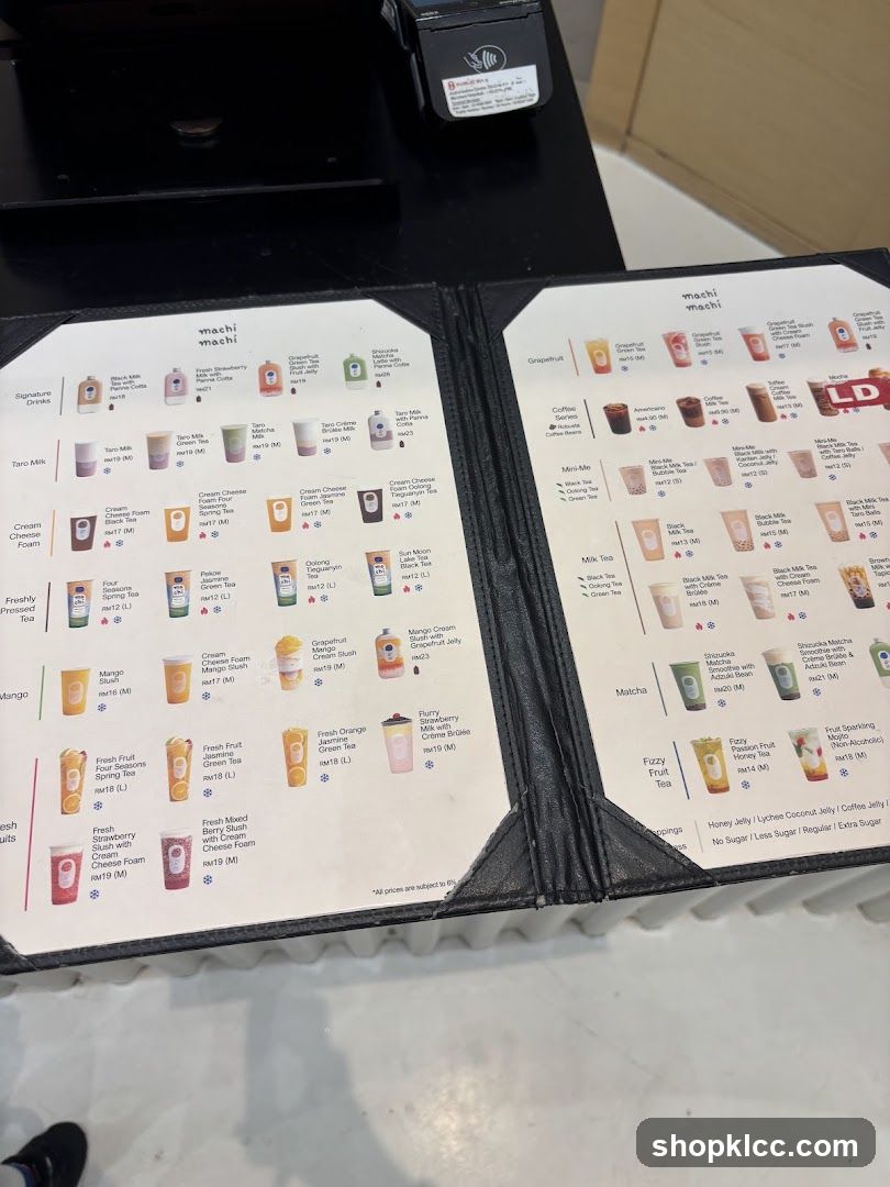 Machi Machi Menu
