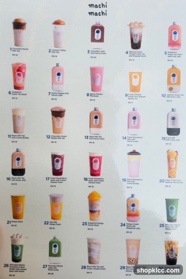 Machi Machi Menu
