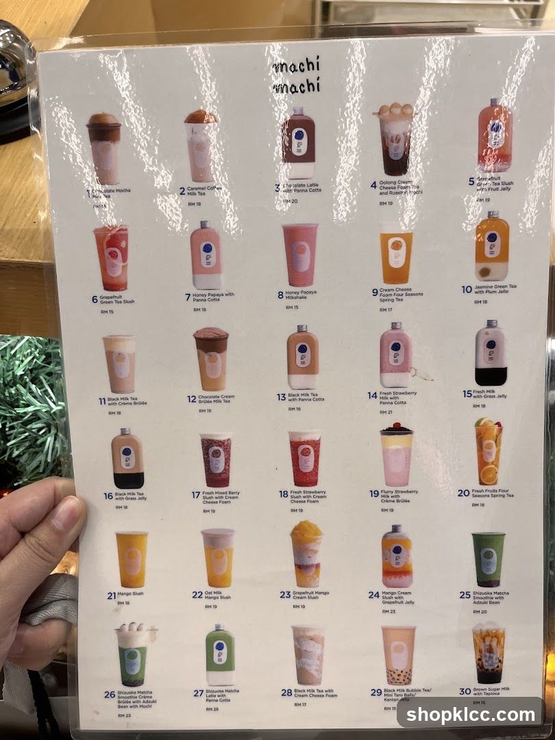 Machi Machi Menu
