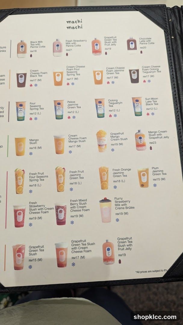Machi Machi Menu