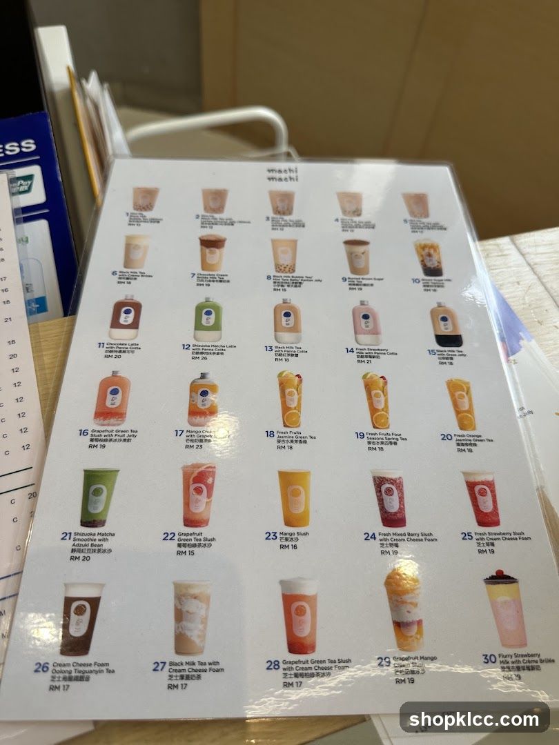 Machi Machi Menu