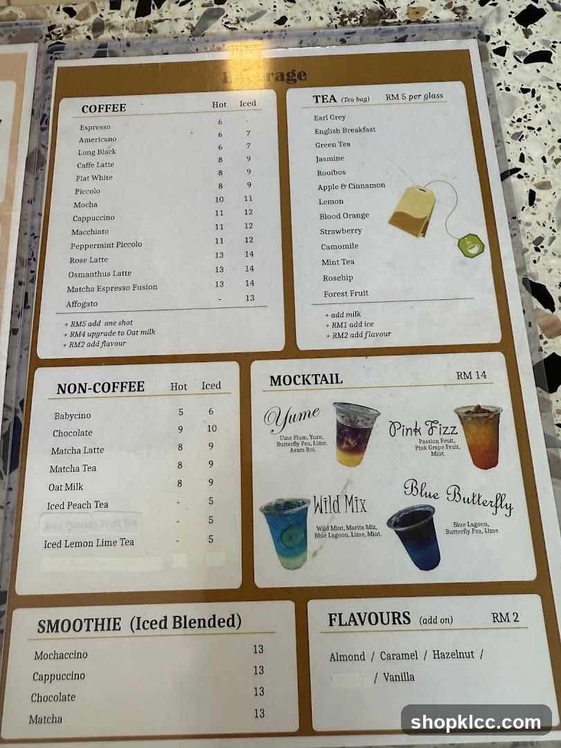 Beverage Menu