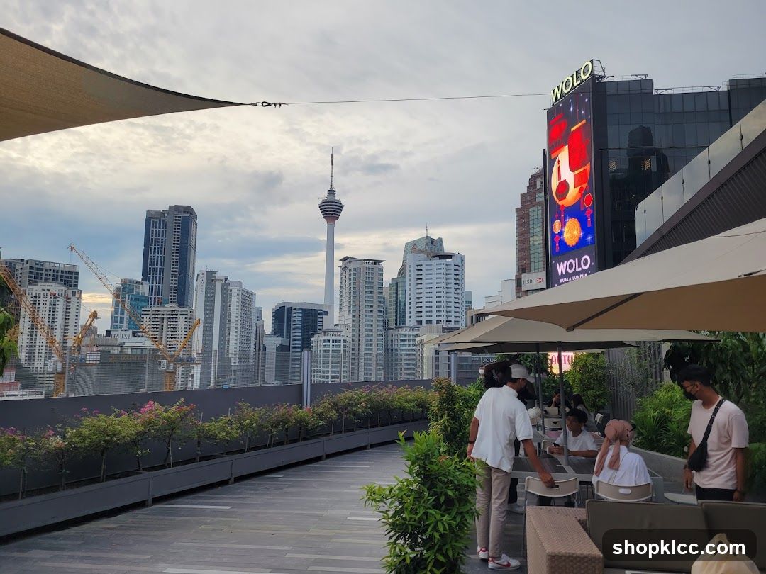 Rooftop View of Kuala Lumpur Skyline