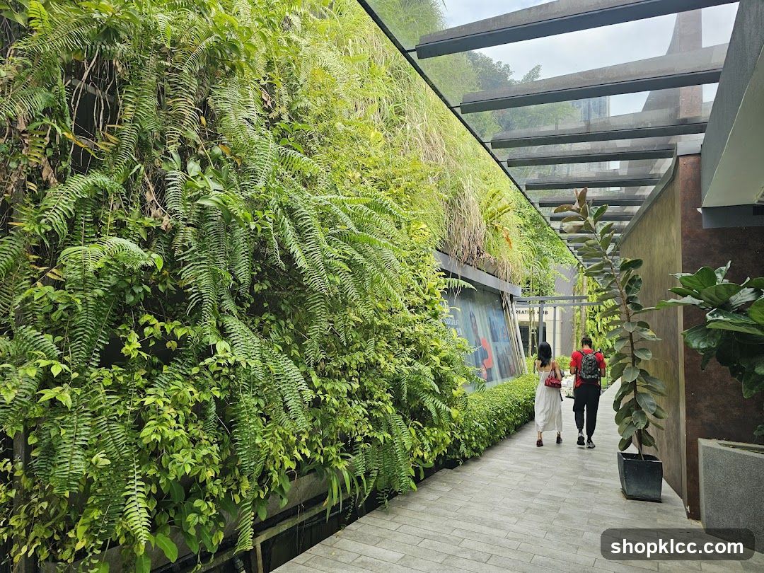 Walkway with Green Wall