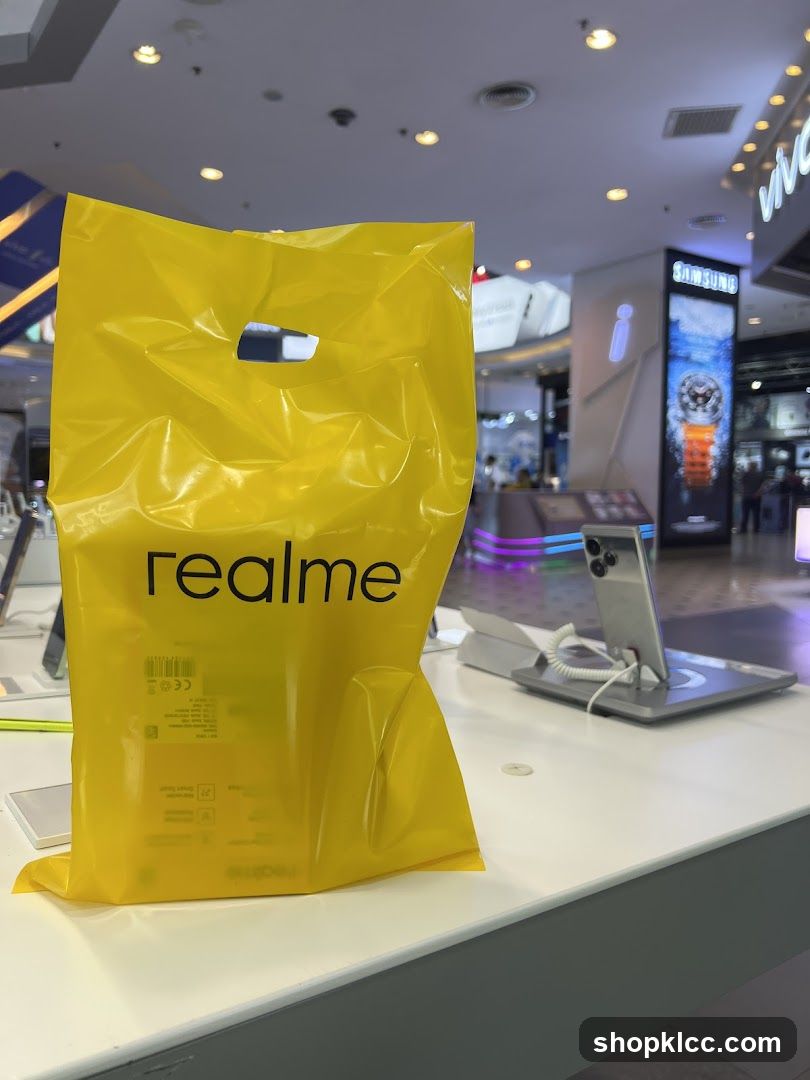Yellow Realme Shopping Bag