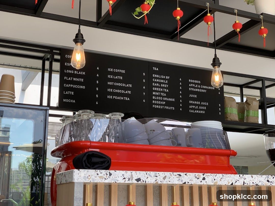 Coffee and Tea Menu