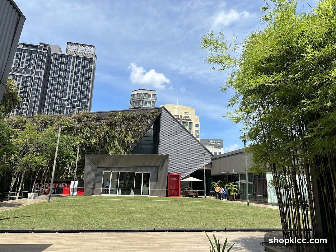 Modern Building with Greenery