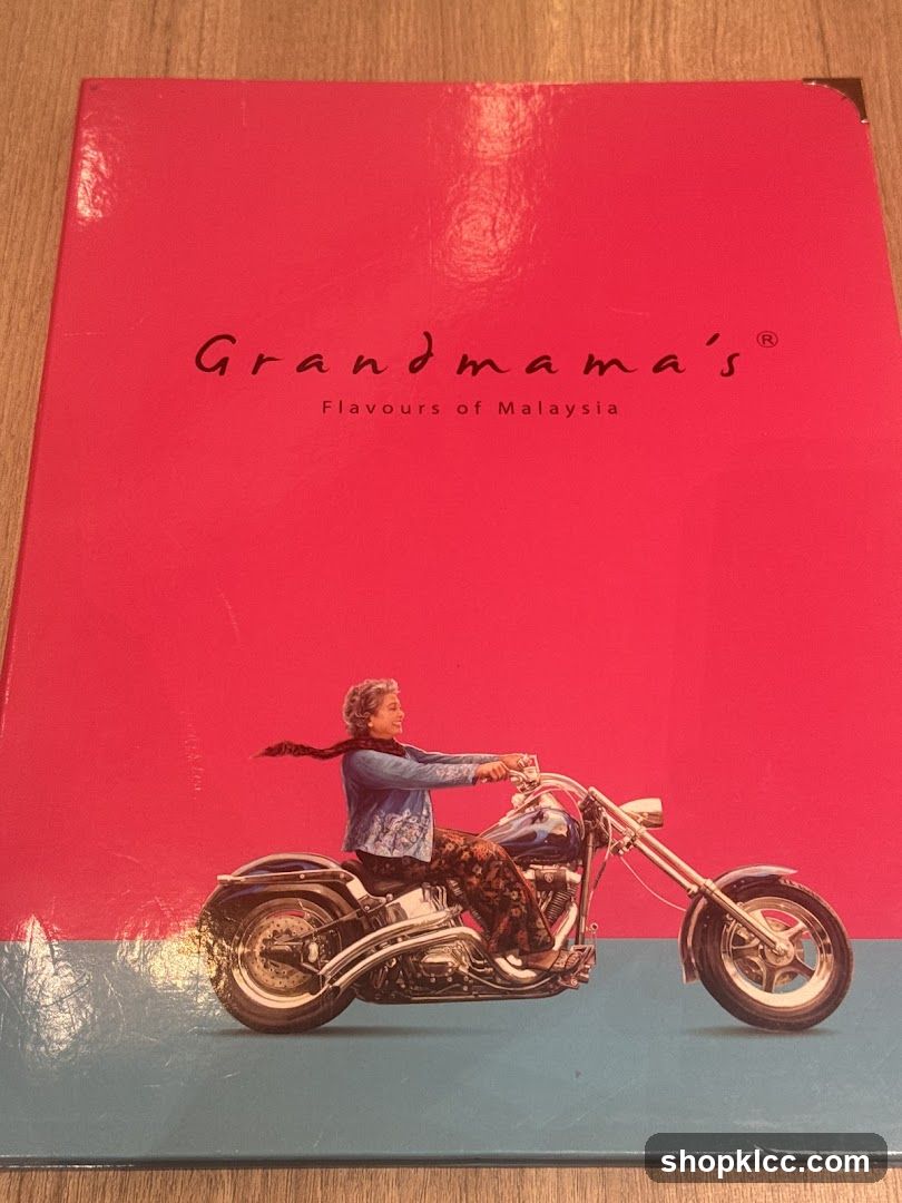 Grandma's Flavours of Malaysia Menu