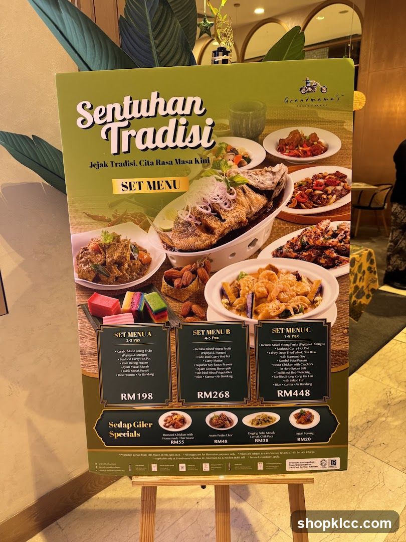 Sentuhan Tradisi Set Menu