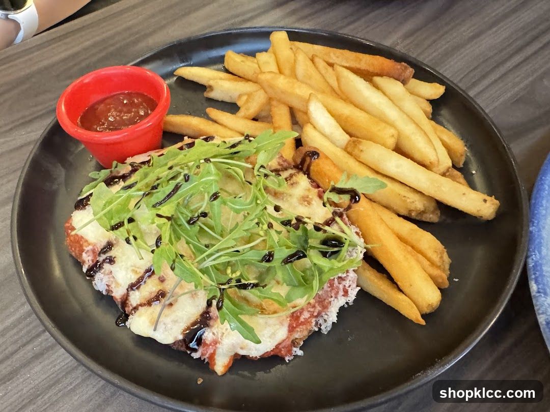 Chicken Parmigiana with Fries