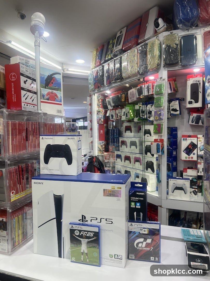 PlayStation 5 and Accessories Display