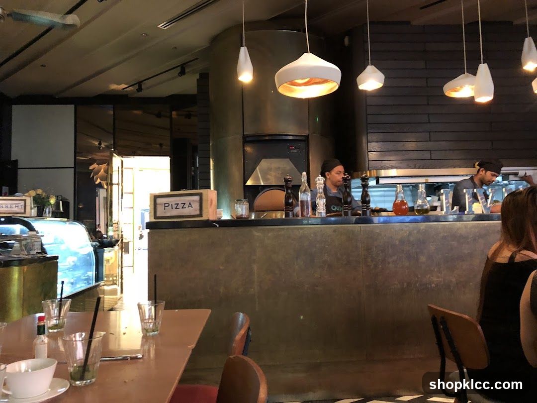 Restaurant Interior with Pizza Oven