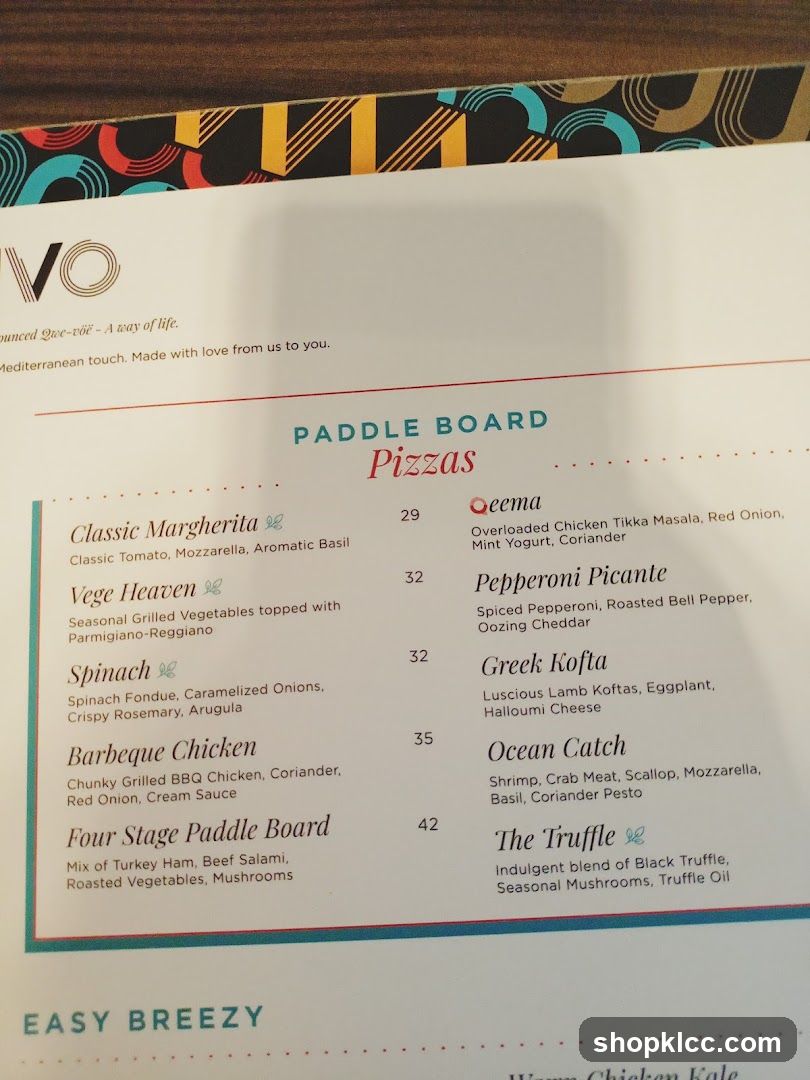 PADDLE BOARD PIZZAS