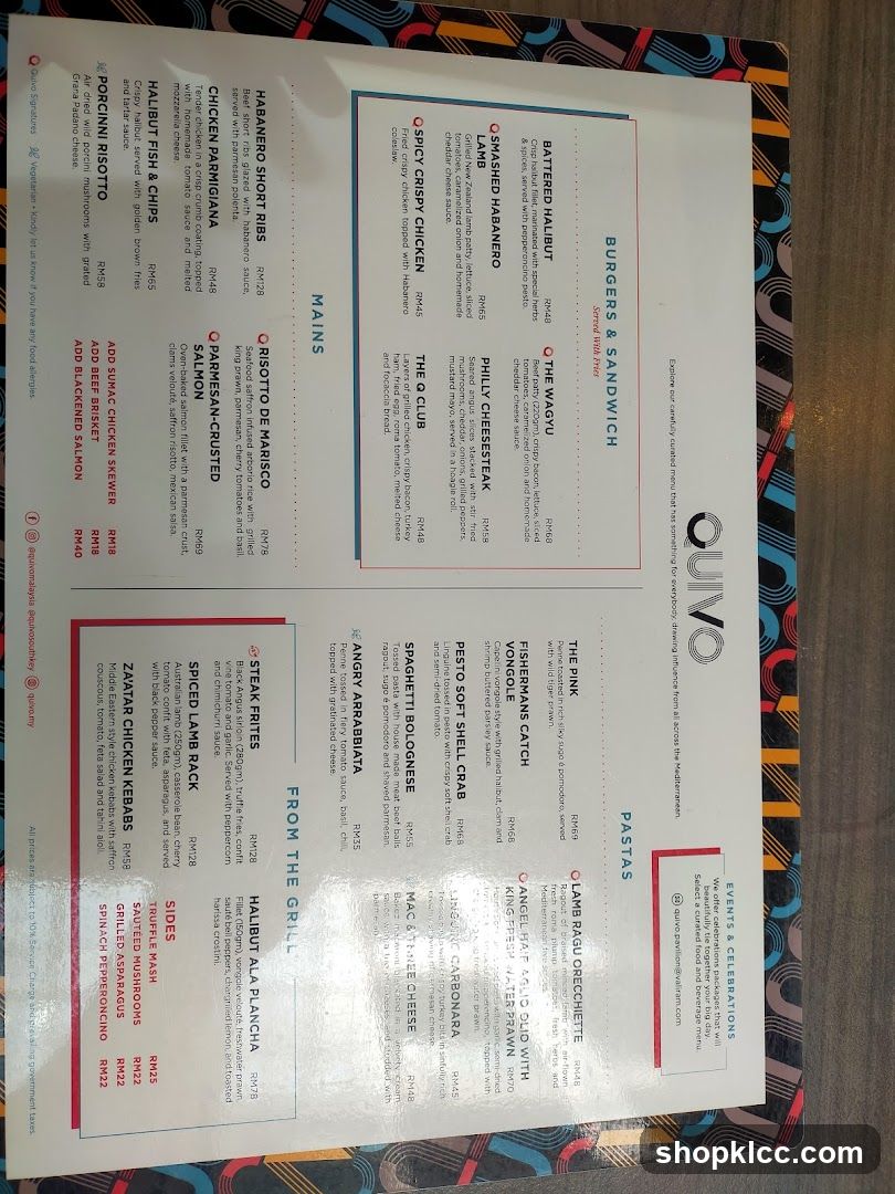 QUIVO Menu