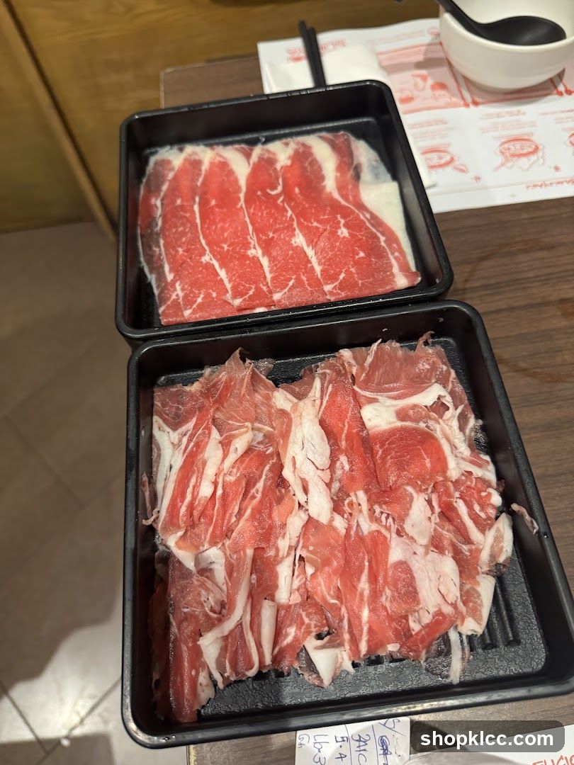 Thinly Sliced Raw Meat