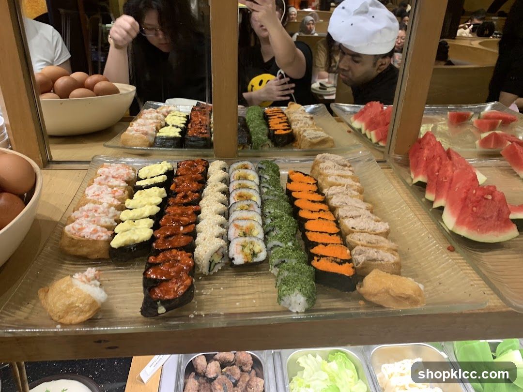 Sushi and Watermelon Buffet