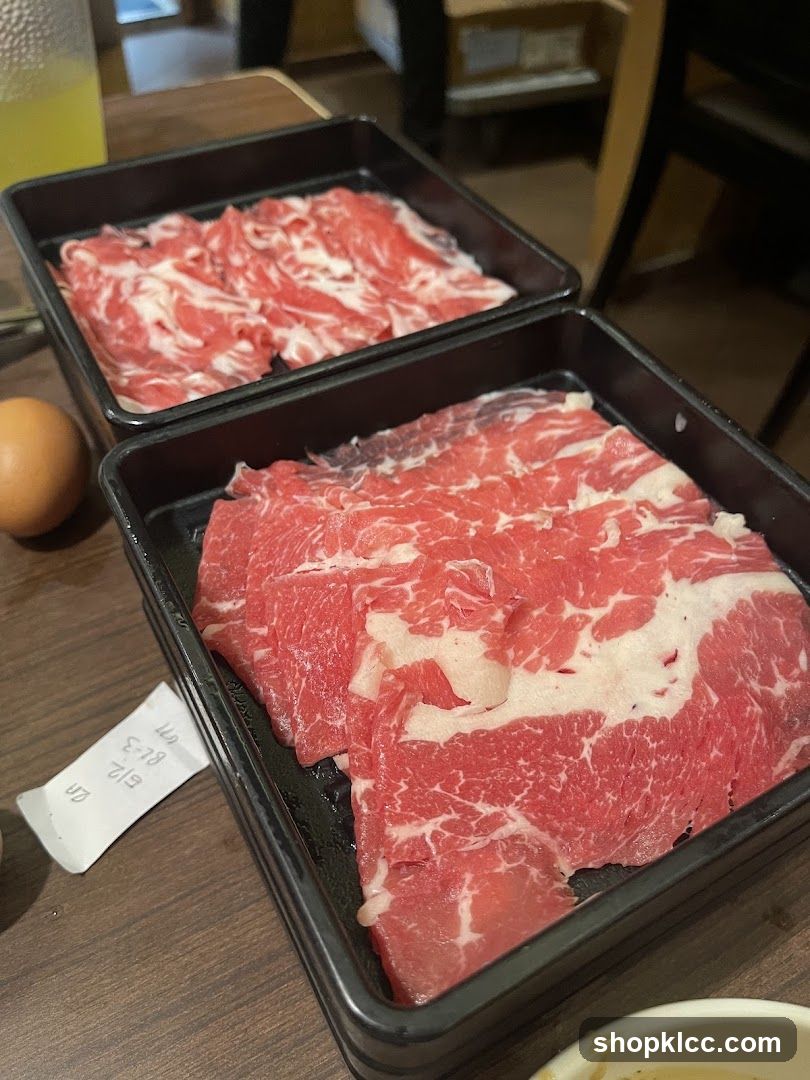 Thinly Sliced Raw Beef