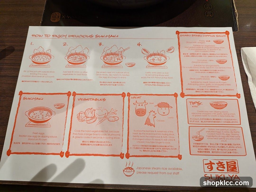 HOW TO ENJOY DELICIOUS SUKIYAKI