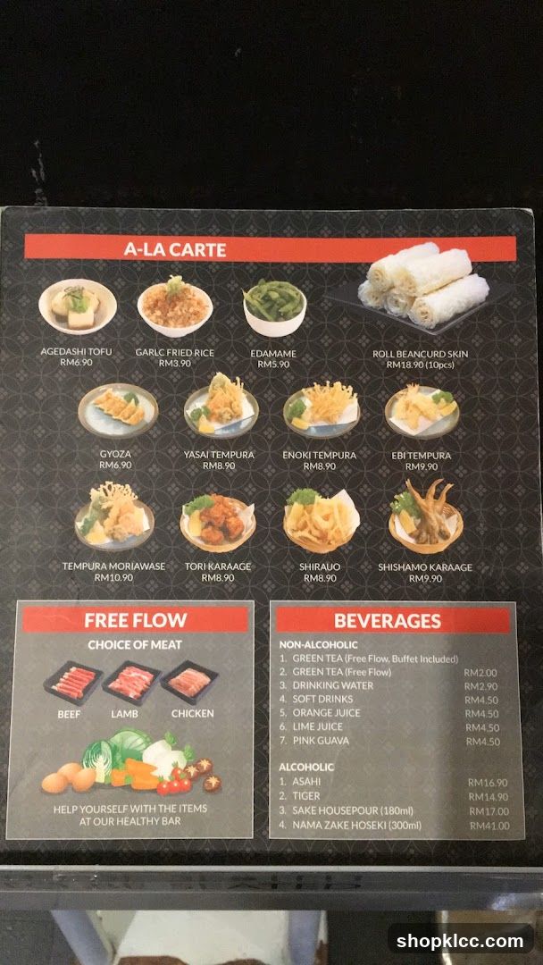 A-LA CARTE & BEVERAGES