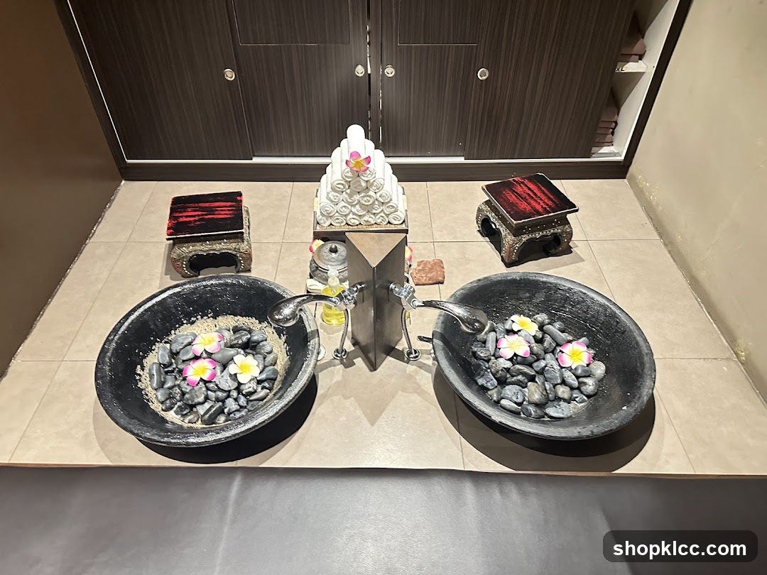 Spa Foot Soak Area