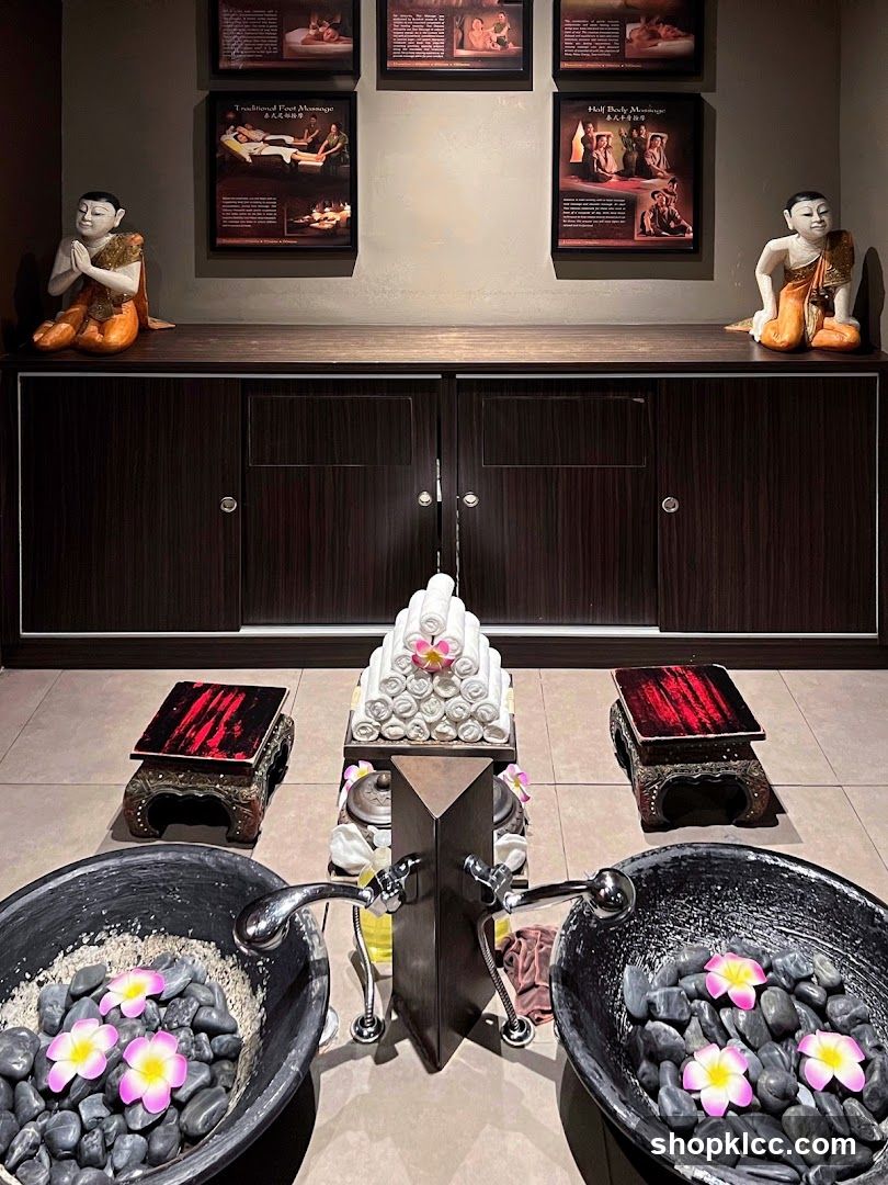 Spa Foot Soak Area