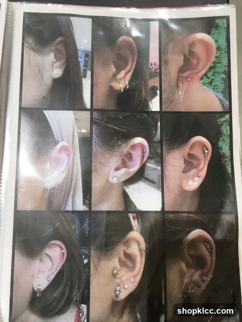 Ear Piercing Examples