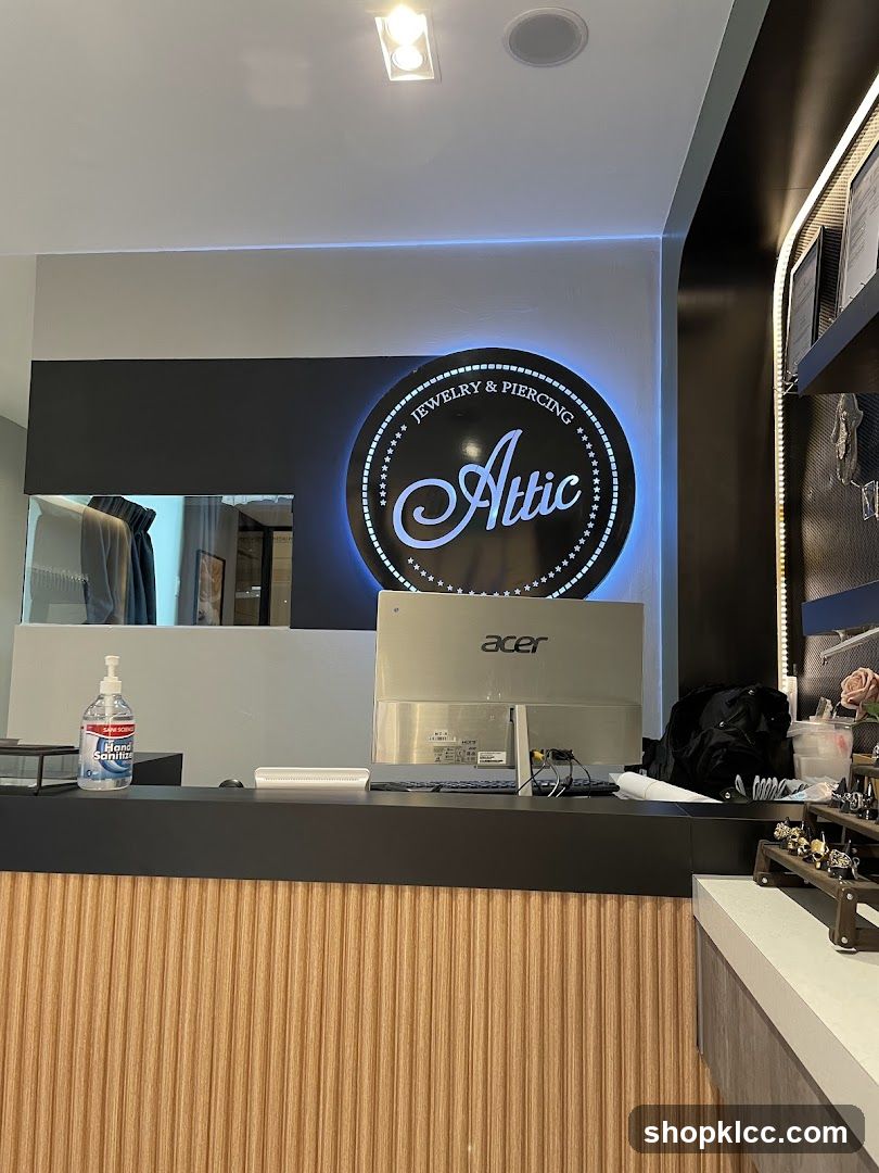 Jewelry and Piercing Shop Counter