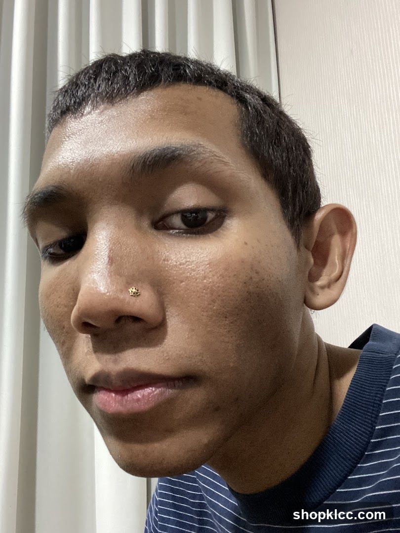 Close-up of a person's face
