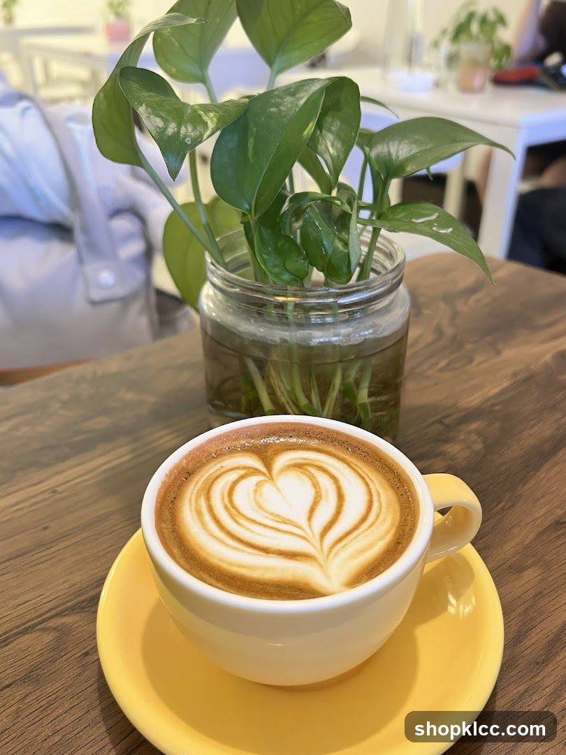 Latte with Heart Art