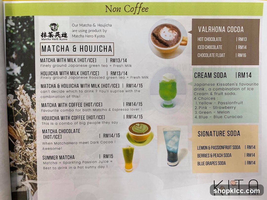 Non Coffee Menu