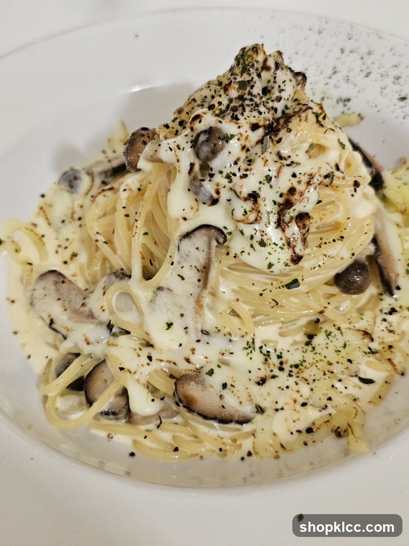 Mushroom Cream Pasta