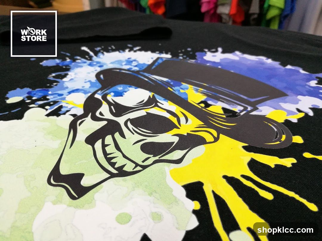 T-shirt with skull graphic