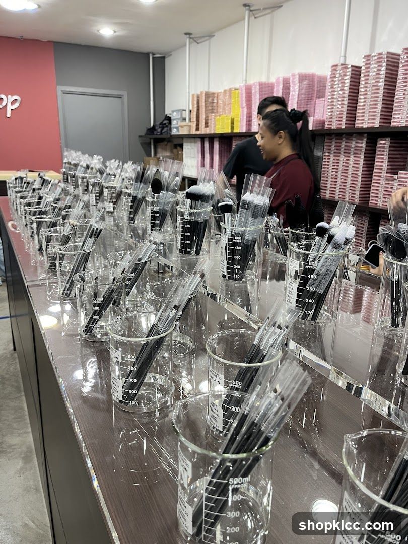 Makeup Brushes Display