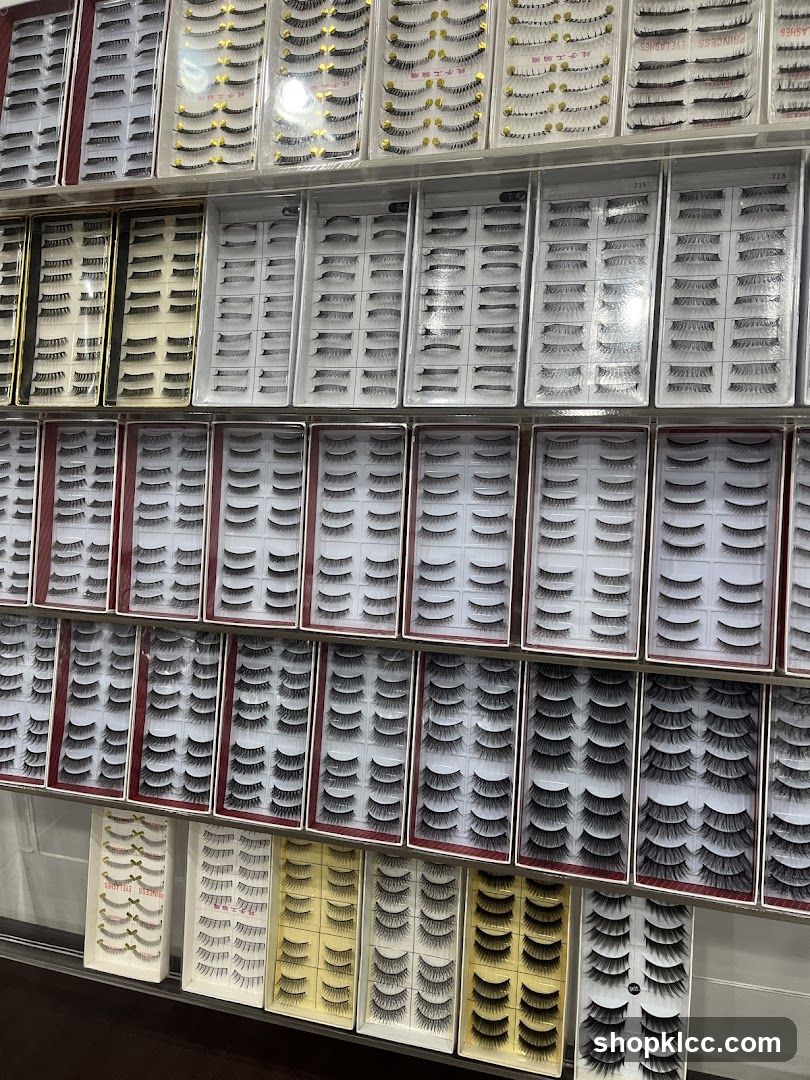 False Eyelashes Display